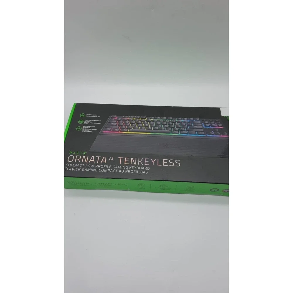 Razer Ornata V3 TKL Tenkeyless Gaming Keyboard Low-Profile Mecha-Membrane Black